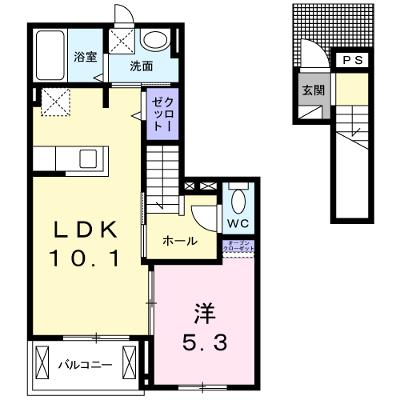 コートハウス安塚 202【管理NO：1-019651401-02020】 ★家具家電は申し込み後に搬入します★の外観画像