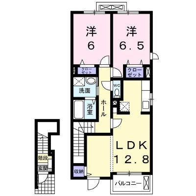フランネル　Ⅰ 204【管理NO：1-018630001-02040】 ★家具家電は申し込み後に搬入します★の外観画像