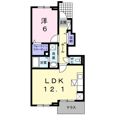 ピュアシス若松 104【管理NO：1-017466801-01040】 ★家具家電は申し込み後に搬入します★の外観画像