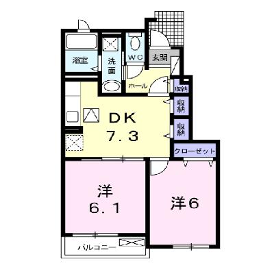 ブランコートＢ 103【管理NO：1-016099602-01030】 ★家具家電は申し込み後に搬入します★の外観画像