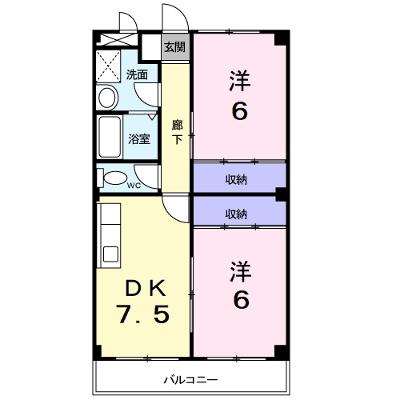 ハミングバートⅡ 2-A【管理NO：1-003889501-02010】 ★家具家電は申し込み後に搬入します★の外観画像