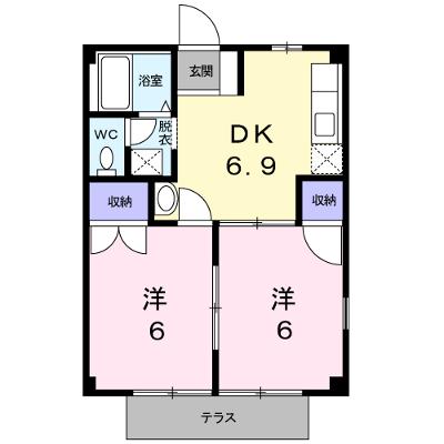 マザーグースⅠ 1-A【管理NO：1-003875101-01010】 ★家具家電は申し込み後に搬入します★の外観画像