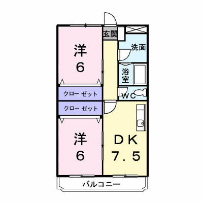 プラドール９２ 2-F【管理NO：1-002823101-02060】 ★家具家電は申し込み後に搬入します★の外観画像