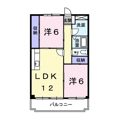 パレスピュアⅡ 3B【管理NO：1-002208301-03020】 ★家具家電は申し込み後に搬入します★の外観画像