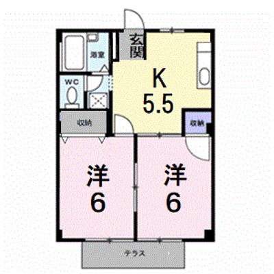 パレスインビレッヂ 1-E【管理NO：1-001738001-01050】 ★家具家電は申し込み後に搬入しますの外観画像