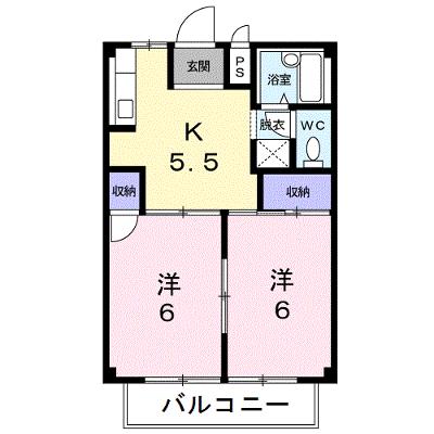 シティハイツ吉沢Ｃ 2-B【管理NO：1-001737601-02020】の外観画像