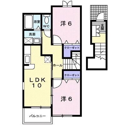 シュープリーム　Ａ棟 205【管理NO：1-012669801-02040】 ★家具家電は申し込み後に搬入します★の外観画像