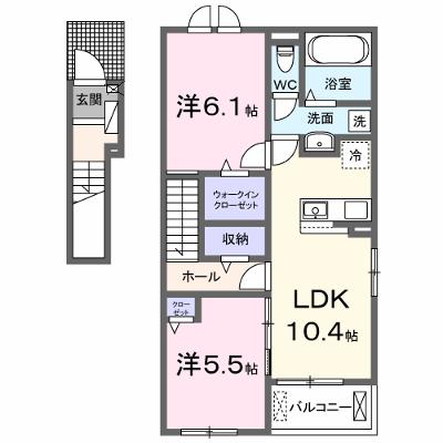 ラ・ルミエール　Ａ 201【管理NO：1-028165301-02010】 ★家具家電は申し込み後に搬入します★ ★2026年09月下旬入居可能★の外観画像