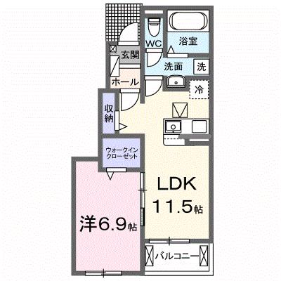 ラ・ルミエール　Ａ 102【管理NO：1-028165301-01020】 ★家具家電は申し込み後に搬入します★ ★2026年09月下旬入居可能★の外観画像
