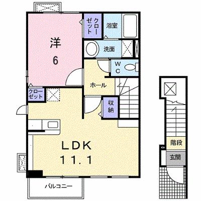 アレグリアⅠ棟 201【管理NO：1-016138601-02010】 ★家具家電は申し込み後に搬入します★の外観画像