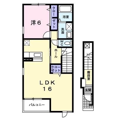 クラージュ　Ｅ棟 201【管理NO：1-014013802-02010】 ★家具家電は申し込み後に搬入しますの外観画像