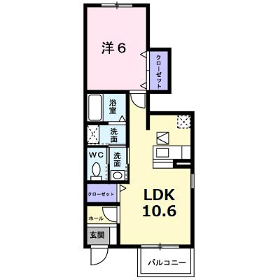 クラージュ　Ｂ棟 102【管理NO：1-013684002-01020】 ★家具家電は申し込み後に搬入しますの外観画像