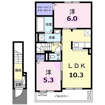 カルム・メゾン 202【管理NO：1-023832801-02020】 ★家具家電は申し込み後に搬入します 2026年07月下旬入居可能の外観画像