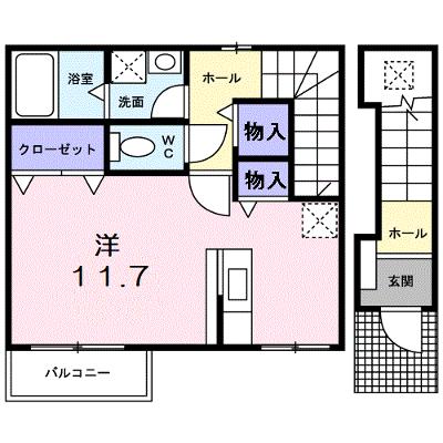 ノール　ヴィラージュ 203【管理NO：1-013253801-02030】 ★家具家電は申し込み後に搬入しますの外観画像