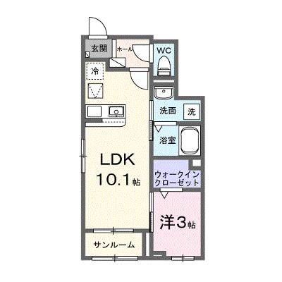フレッシュハウス３ 102【管理NO：1-028534603-01020】 ★家具家電は申し込み後に搬入します 2026年11月下旬入居可能の外観画像