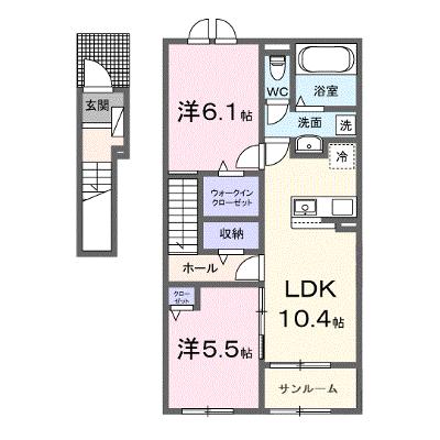 ヴァンヴェール彦根ＲＳ 202【管理NO：1-028477402-02020】 ★家具家電は申し込み後に搬入します 2026年09月下旬入居可能の外観画像