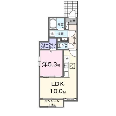 ルミエール－Ｄ 105【管理NO：1-028183501-01050】 ★家具家電は申し込み後に搬入します★の外観画像