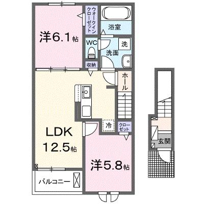 ヴィヴァレス 202【管理NO：1-027509201-02020】 ★家具家電は申し込み後に搬入します★の外観画像