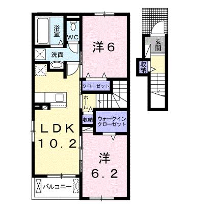 セレッソⅣ 203【管理NO：1-026246001-02030】 ★家具家電は申し込み後に搬入します 2026年08月下旬入居可能の外観画像