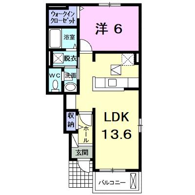 サン　ルーラルⅢ・Ｓ 107【管理NO：1-023583701-01070】 ★家具家電は申し込み後に搬入します★の外観画像