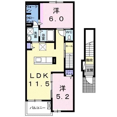 パラシオⅡ 204【管理NO：1-021619102-02040】 ★家具家電は申し込み後に搬入しますの外観画像