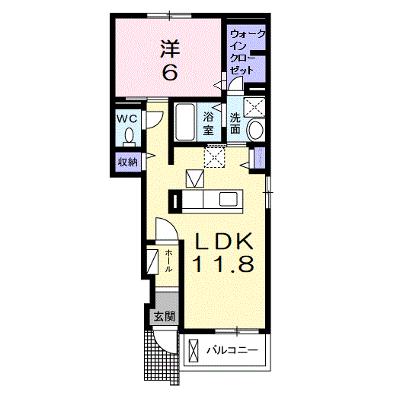 パラシオⅡ 105【管理NO：1-021619102-01050】 ★家具家電は申し込み後に搬入します★の外観画像