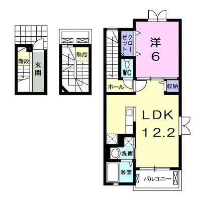 ラ・エトワール 301【管理NO：1-019896501-03010】 ★家具家電は申し込み後に搬入しますの外観画像