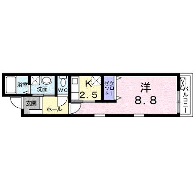 サンライズ　オアシス 102【管理NO：1-019612401-01020】 ★家具家電は申し込み後に搬入します★の外観画像