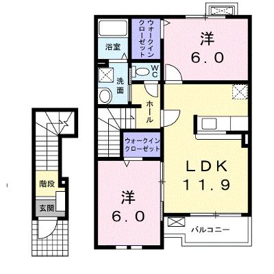 アルモニー 202【管理NO：1-017285701-02020】 ★家具家電は申し込み後に搬入します★の外観画像