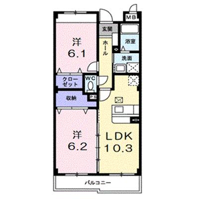 ディアコート 103【管理NO：1-016068901-01030】 ★家具家電は申し込み後に搬入しますの外観画像