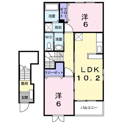 セレーノ　カーサ 203【管理NO：1-015198101-02030】 ★家具家電は申し込み後に搬入しますの外観画像