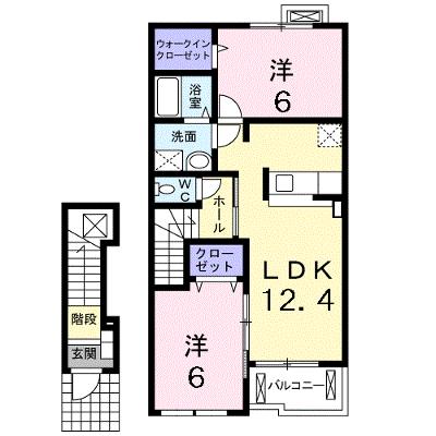 ヴィオラ　フィオーレ 202【管理NO：1-014930401-02020】 ★家具家電は申し込み後に搬入しますの外観画像