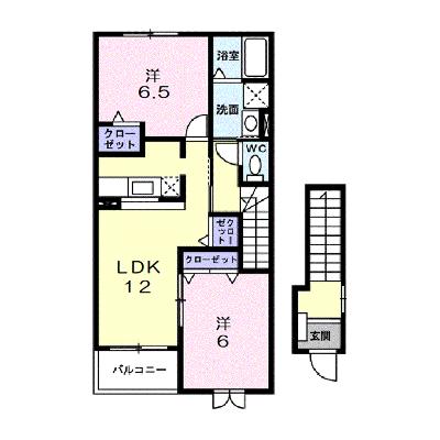 レインボー宝積 205【管理NO：1-014901401-02050】 ★家具家電は申し込み後に搬入しますの外観画像