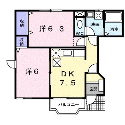カルフールⅡ 101【管理NO：1-010872401-01010】 ★家具家電は申し込み後に搬入しますの外観画像