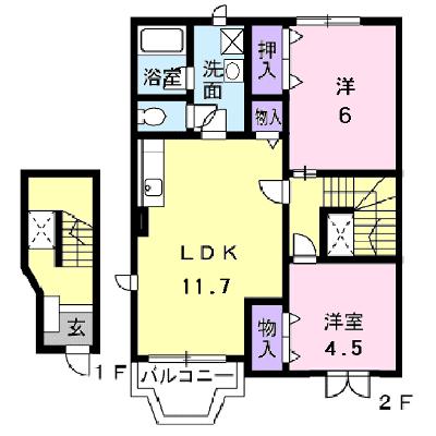ノーブルノーヴァ 201【管理NO：1-010050401-02010】 ★家具家電は申し込み後に搬入します★の外観画像