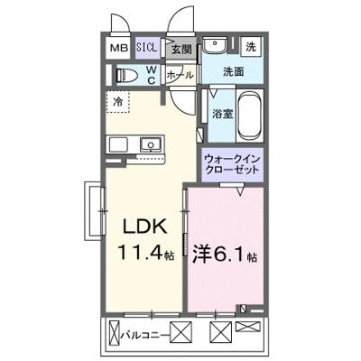Ｎｏｂｅｌ　Ｄｉｇｎｉｔｙ 205【管理NO：1-027618101-02050】 ★家具家電は申し込み後に搬入しますの外観画像