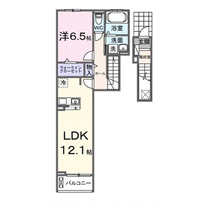 アンシャンテ 203【管理NO：1-028474401-02030】 ★家具家電は申し込み後に搬入します 2026年10月上旬入居可能の外観画像