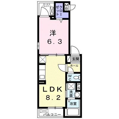 リベルテＦ・皐月 302【管理NO：1-027872301-03020】 ★家具家電は申し込み後に搬入します★の外観画像