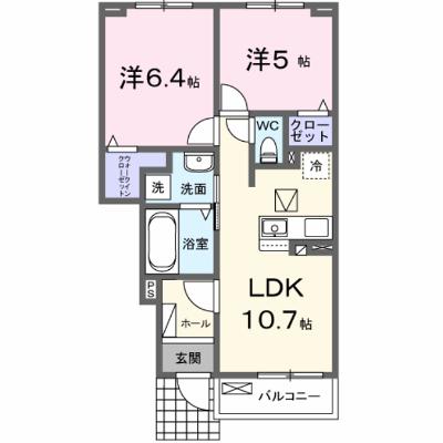 シンシア甲南Ⅱ 103【管理NO：1-027678802-01030】 ★家具家電は申し込み後に搬入します 2026年11月下旬入居可能の外観画像