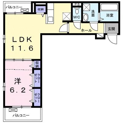 バンブーフォレストＢ 202【管理NO：1-024778002-02020】 ★家具家電は申し込み後に搬入します 2026年09月上旬入居可能の外観画像