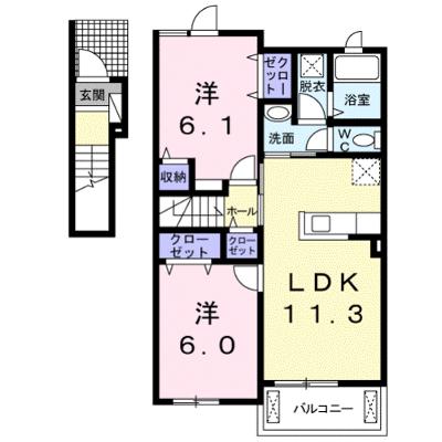 Ｌａｋｅ　Ｗｅｓｔ　西の湖　Ⅱ 202【管理NO：1-019732502-02020】 ★家具家電は申し込み後に搬入しますの外観画像