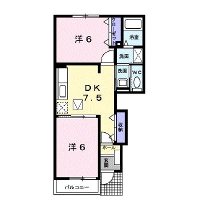 ハオス・リーリエⅡ 101【管理NO：1-014136901-01010】 ★家具家電は申し込み後に搬入します 2026年07月下旬入居可能の外観画像