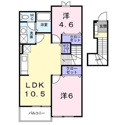 ラフレシ－ル 203【管理NO：1-013420701-02030】 ★家具家電は申し込み後に搬入しますの外観画像