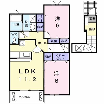 ミップルハウスＡ 203【管理NO：1-014741701-02030】 ★家具家電は申し込み後に搬入しますの外観画像