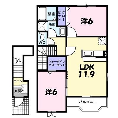 ポライトリー　ガーデンＣ棟 203【管理NO：1-014294103-02030】 ★家具家電は申し込み後に搬入しますの外観画像