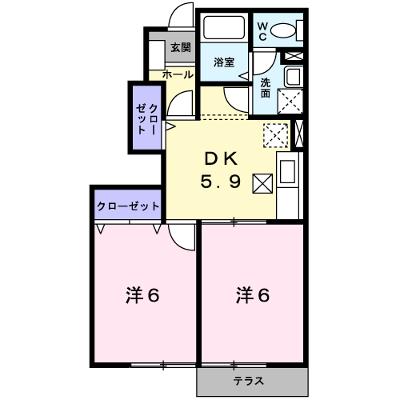 フロイライン　アミィＢ 101【管理NO：1-012335601-01010】 ★家具家電は申し込み後に搬入します 2026年07月下旬入居可能の外観画像