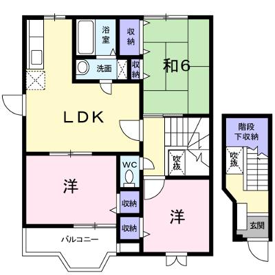 シャンド・フルール 201【管理NO：1-010366601-02010】 ★家具家電は申し込み後に搬入しますの外観画像