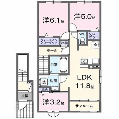 アンソレイエ高浜Ⅰ 206【管理NO：1-027633701-02050】 ★家具家電は申し込み後に搬入します 2026年08月中旬入居可能の外観画像