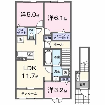 アンソレイエ高浜Ⅰ 202【管理NO：1-027633701-02020】 ★家具家電は申し込み後に搬入します 2026年08月中旬入居可能の外観画像