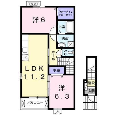 カーサプレッソ 201【管理NO：1-017481501-02010】 ★家具家電は申し込み後に搬入します★の外観画像